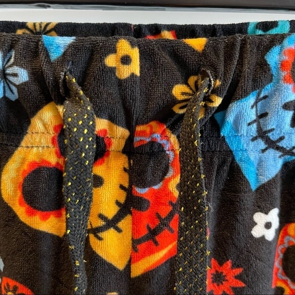 𝅺AQ: Coco Women's Plush Velvet Sleep Bottoms, Black Sz M - Picture 5 of 5